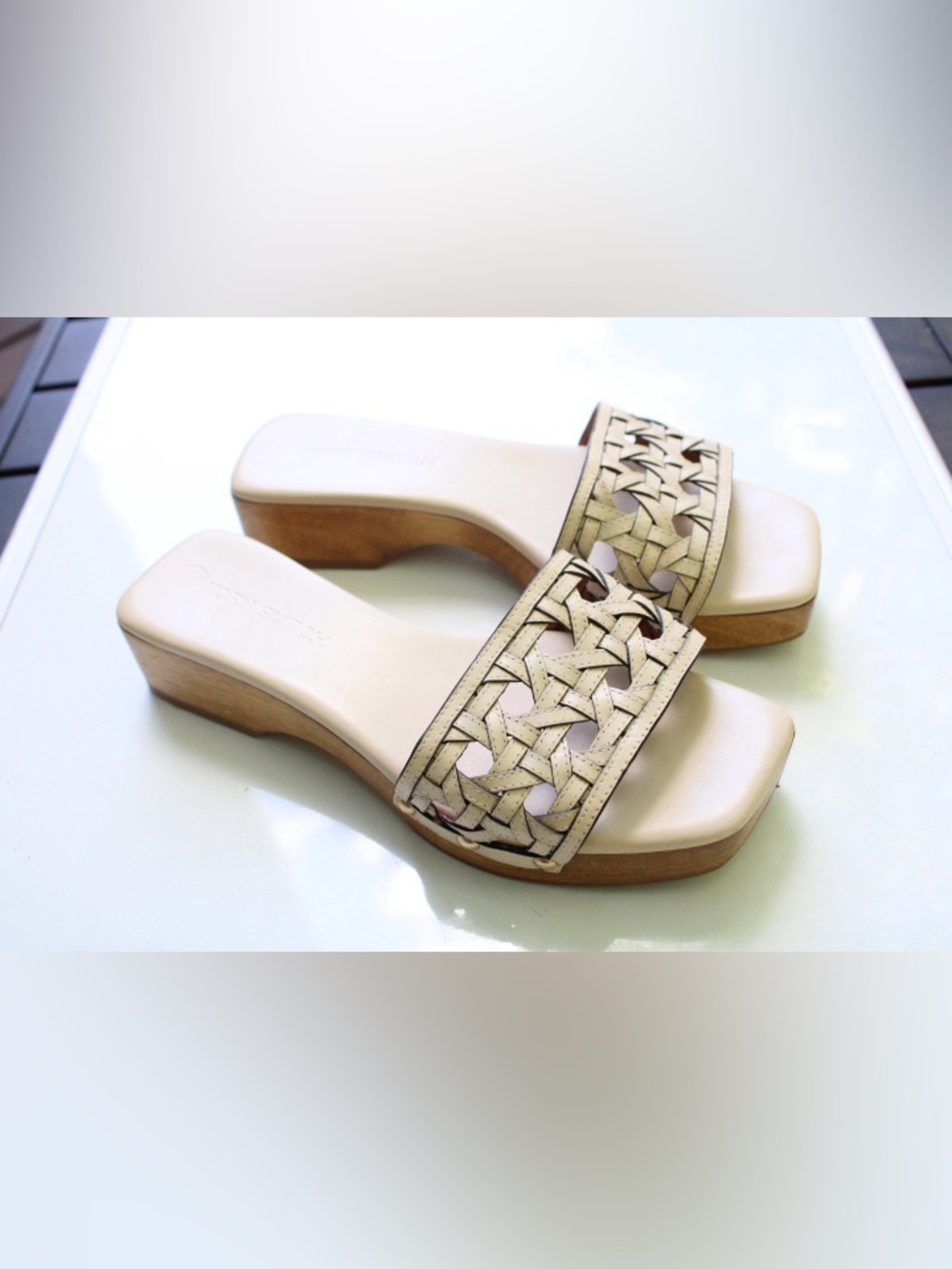 Tory Burch Basketweave Clog sandals